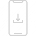 Smartphone with Download icon